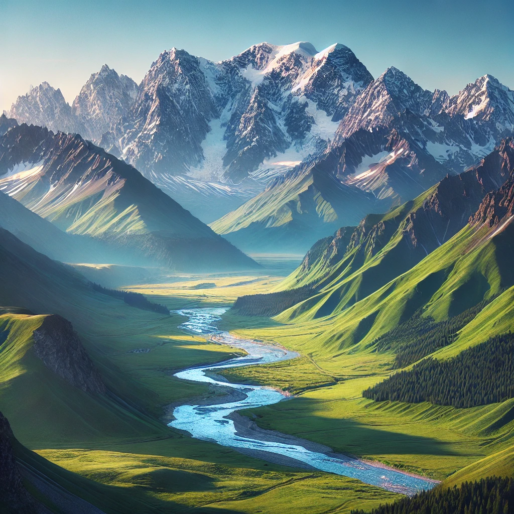 River in a valley